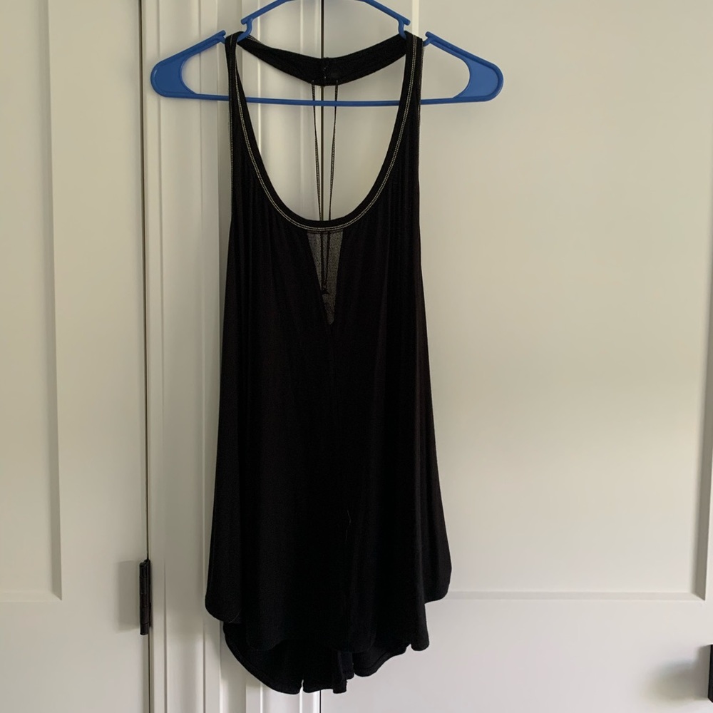 Free people black chain top
